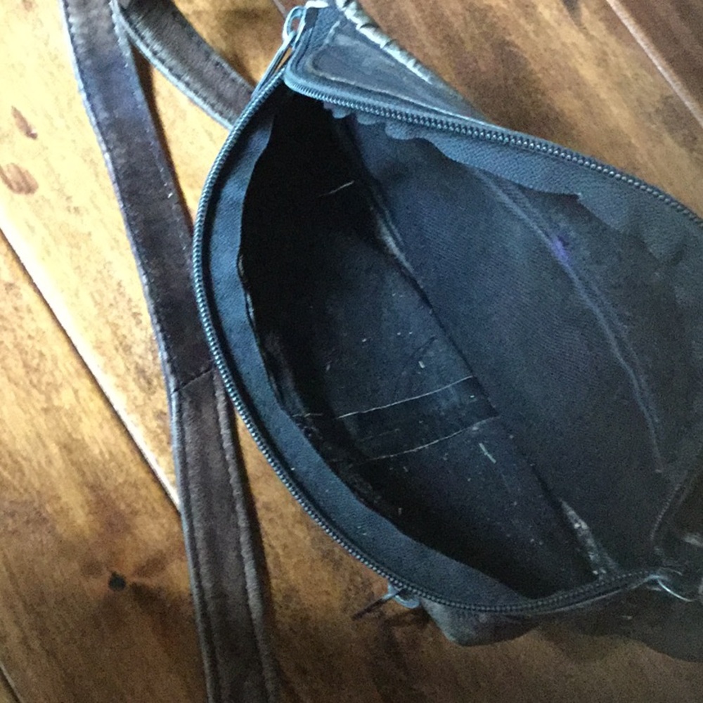Leather fanny pack travel purse town boho cowgirl festival Coachella market - Picture 5 of 9
